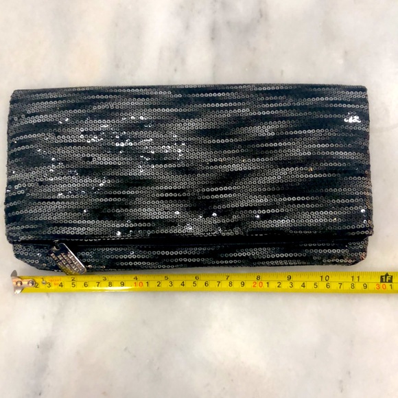 BCBGeneration Black Sequin Ombré Clutch - Picture 7 of 9